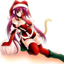 Cute christmas girl theme 1280x720 Chrome extension download