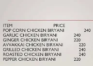 98 Biryani Cafe menu 1