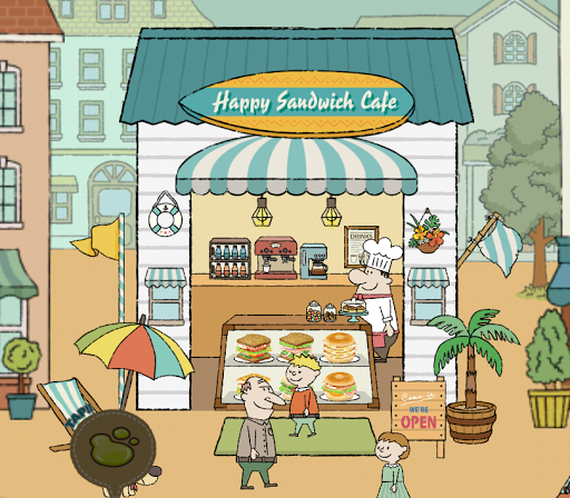 Happy Sandwich Cafe デコレーションコンテスト ゲームアプリ攻略 ハッピーサンドイッチカフェ