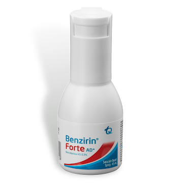 Benzirin Forte Ad Bencidamina HCI 0.3% Tecnoquímicas Frasco x 45 ml  