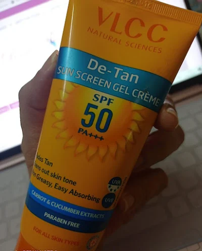 VLCC De Tan SPF 50 Sunscreen Gel Crème Lotion SPF 50 100gm