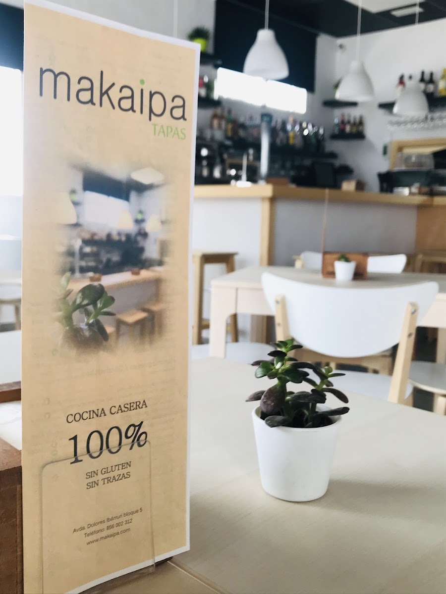 Gluten-Free at Makaipa Tapas