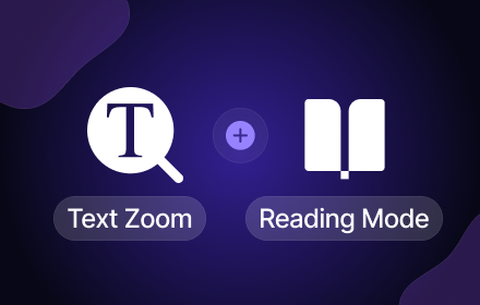 Text Zoom with Reader Mode small promo image