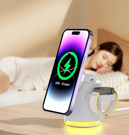 Title 8, Folding Magnetic Three-in-one Wireless Charger....