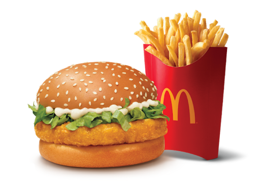 McChicken Burger + Fries (L)