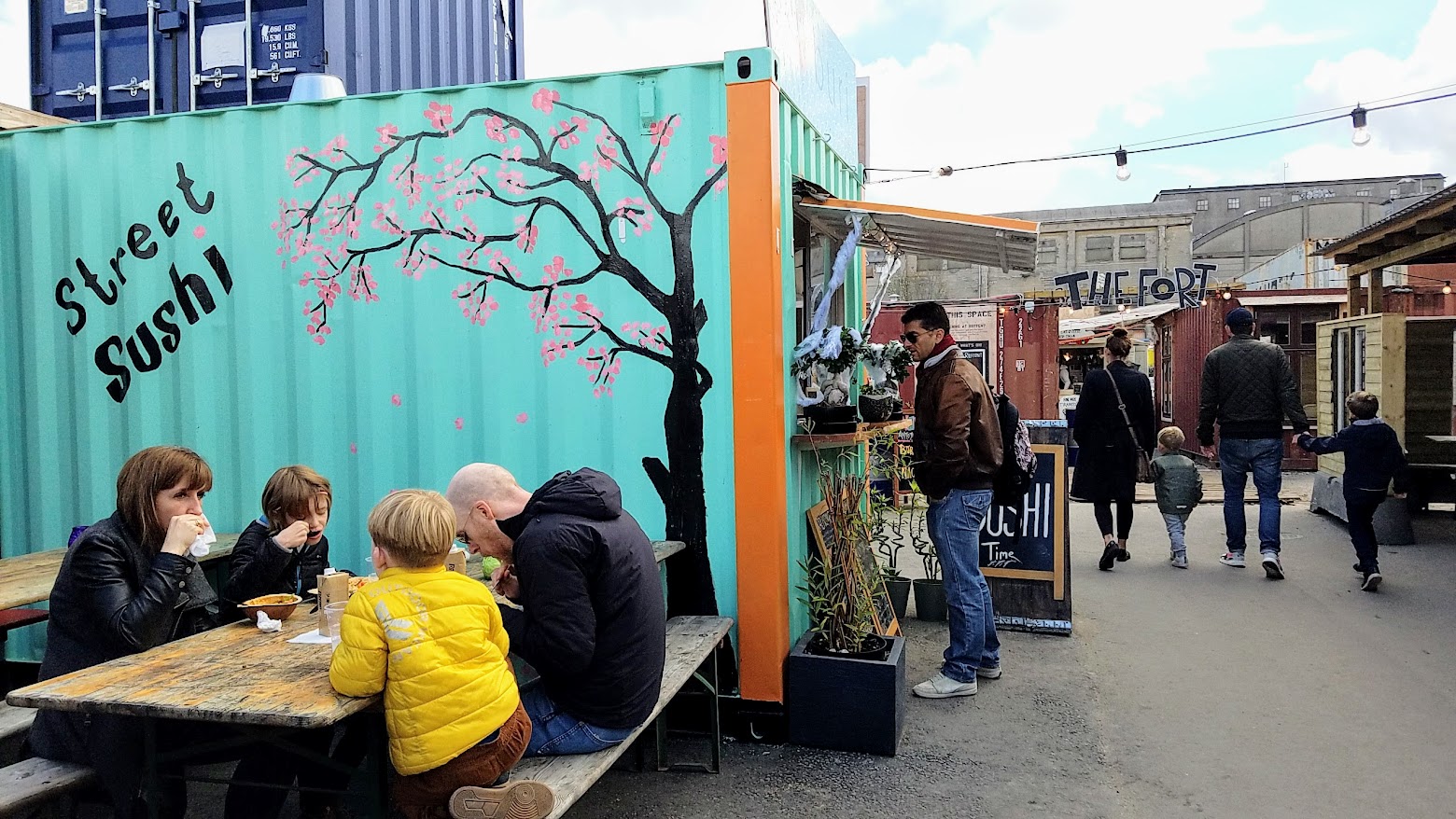 The Reffen street food market, You'll find more then 30 food carts, as well as some additional creative spaces that have popped up here.