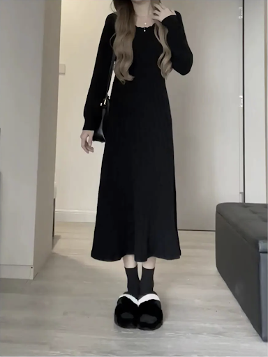 Title 6, Knitted Leggings Dress Womens Autumn and Winte...