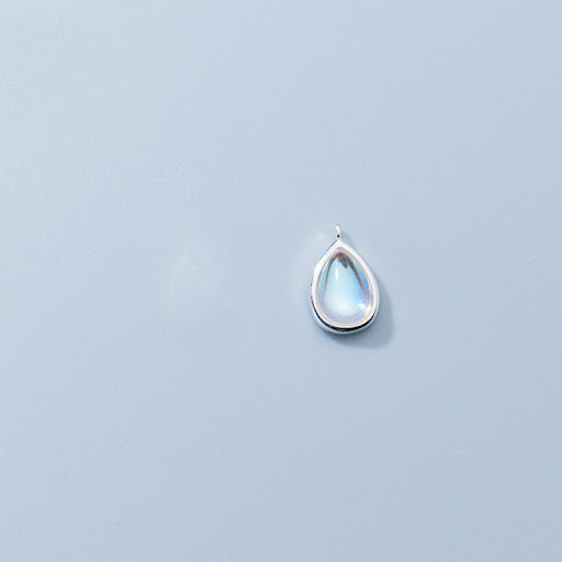 Title 7, Fashion Simple Inlaid Synthetic Moonstone Water...