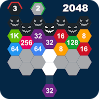 2048 Hexa Monsters Attack Shoot n Merge