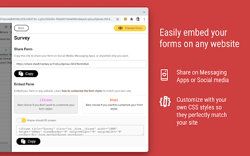 Sheet Monkey - Form Builder for Sheets