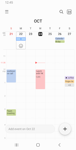 Screenshot Samsung Calendar