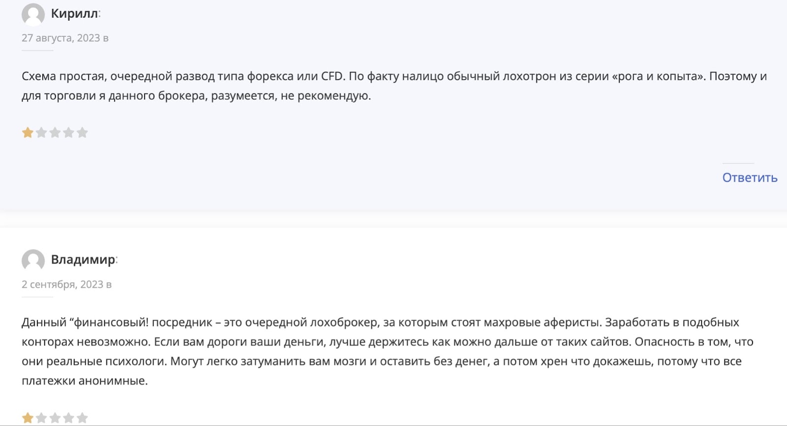 CapitalFlow: отзывы клиентов о работе компании в 2023 году