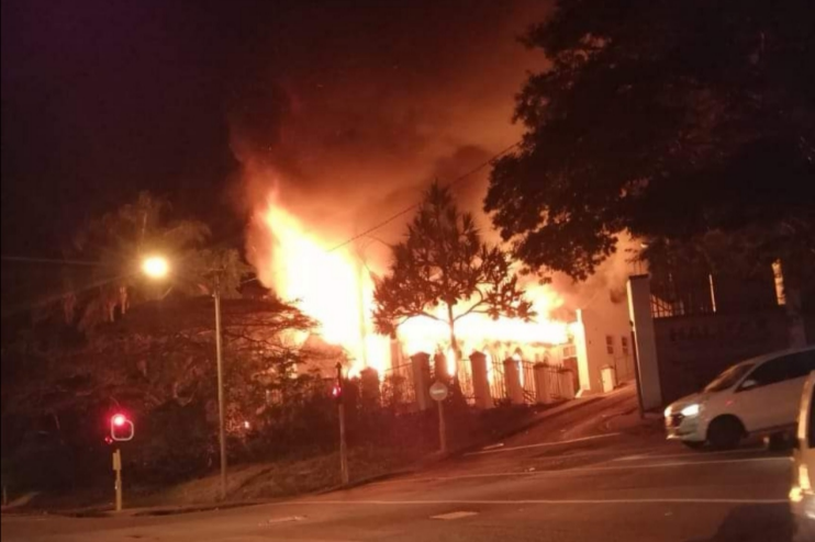 A church in Durban has been completely gutted in a fire on Sunday evening.