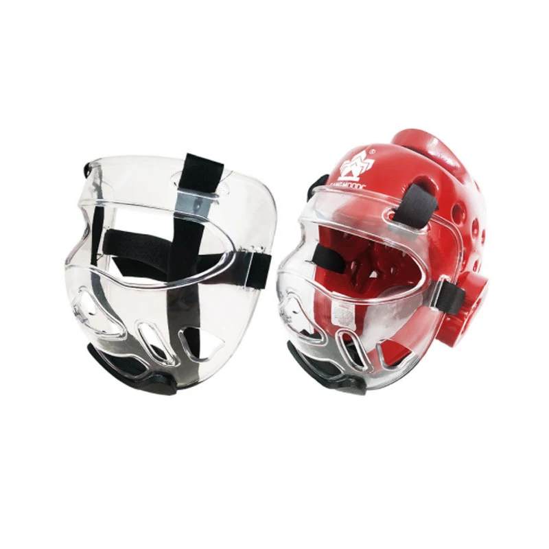 Casque de protection faciale pour karaté et boxe Protection complète du visage Entraînement sûr et efficace.