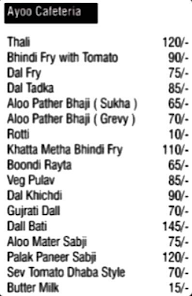 Pakwan menu 1