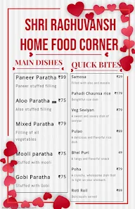 Shri Raghuvansh Home Food Corner menu 1