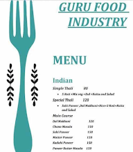 Guru Food Industry menu 1