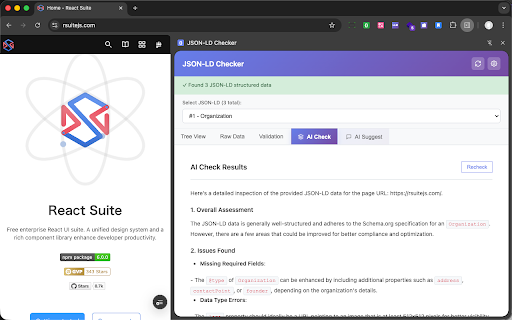 JSON-LD Checker screenshot 2