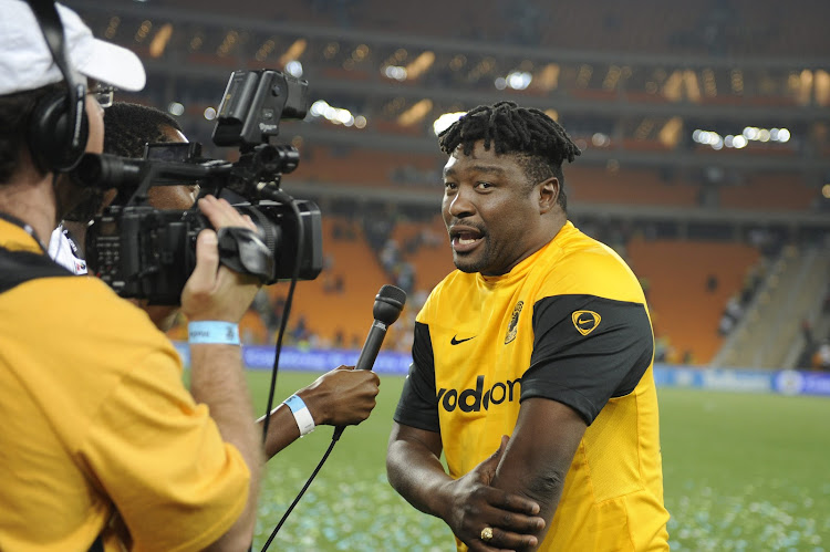 A file photo of former Kaizer Chiefs striker Pollen Ndlanya speakign to the media after a game at FNB Stadium in Johannesburg.