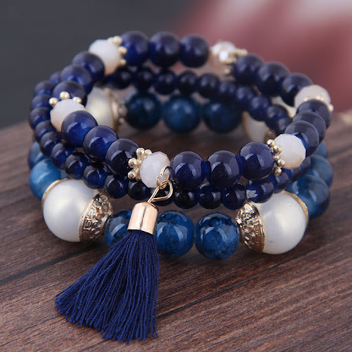 Blue tassel