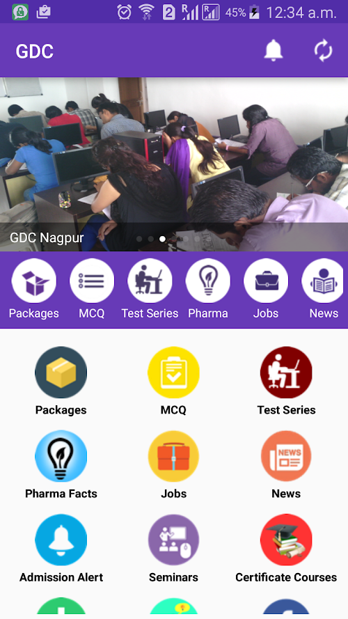 Android application GDC screenshort