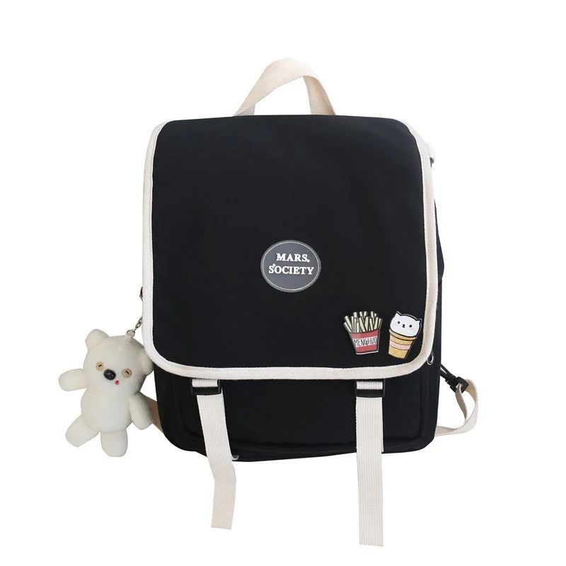 Sac bandoulière vintage en nylon Sen Series pour filles, sac messager collège, léger et durable, idéal pour l'école et les activités quotidiennes.