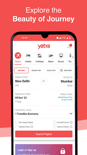 Screenshot Yatra - Flights, Hotels, Bus