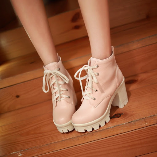 Title 11, Ladies Lace Up High Heels New Sexy Thick Sole P...