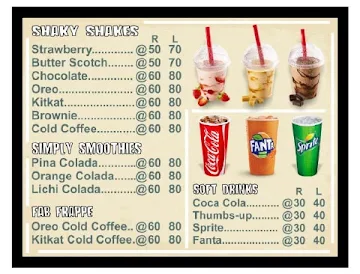 Zfc Halal menu 