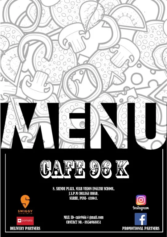 Cafe 96K menu 