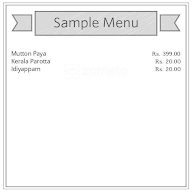 Madrasi Paya House menu 1