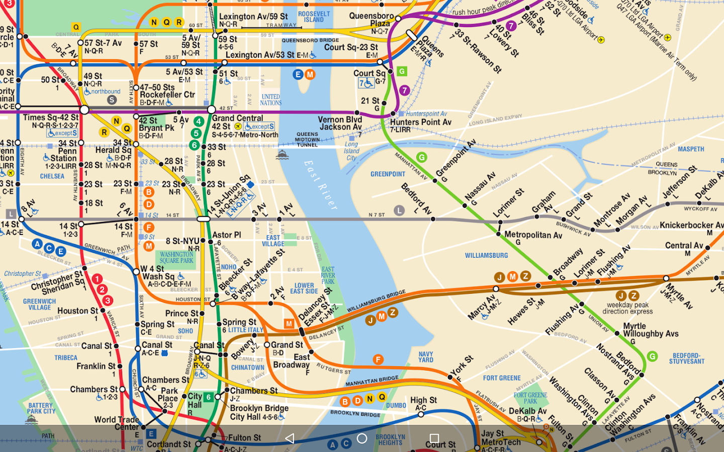 NYC Dynamic Subway Map - Android Apps on Google Play