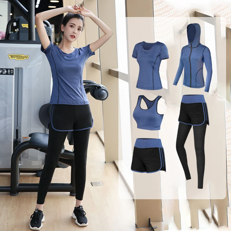 Traje deportivo de yoga holgado para fitness de secado rápido, ropa de gimnasio transpirable y cómoda para entrenamientos intensos.