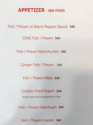 Chung wah sadashiv Nagar Vyalikaval menu 3