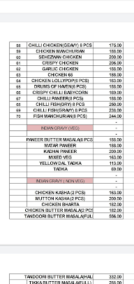 Golmorich menu 3