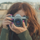 Girl taking pictures