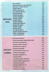 Hotel Samrat menu 2