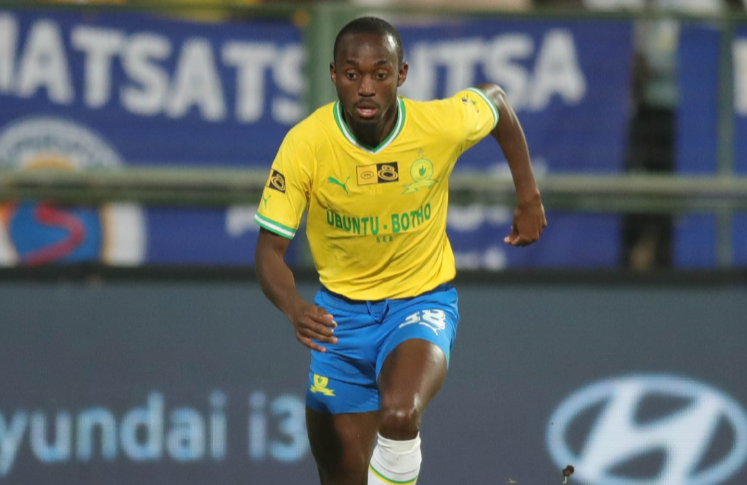 Mamelodi Sundowns striker Peter Shalulile during the 2022 MTN8 match against Supersport United at Tuks Stadium, in Pretoria August 28.