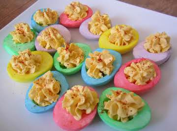 Colored Deviled Eggs