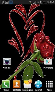 Red Shine Rose LWP screenshot 1