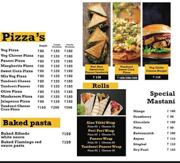 Cheesy Crazy Cafe menu 