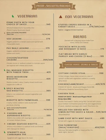 Cafe 1730 menu 