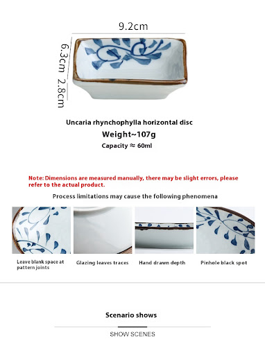 Title 7, Rectangular Ceramic Dish for Specialty Stores a...