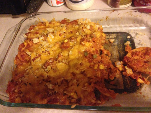 Taco casserole vegetarian style