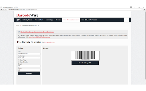 Free Barcode Generator