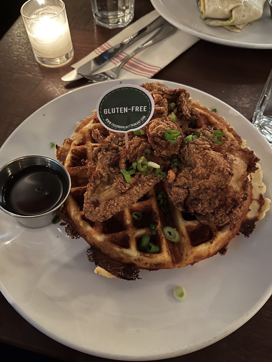 Gf fried chicken andwaffle