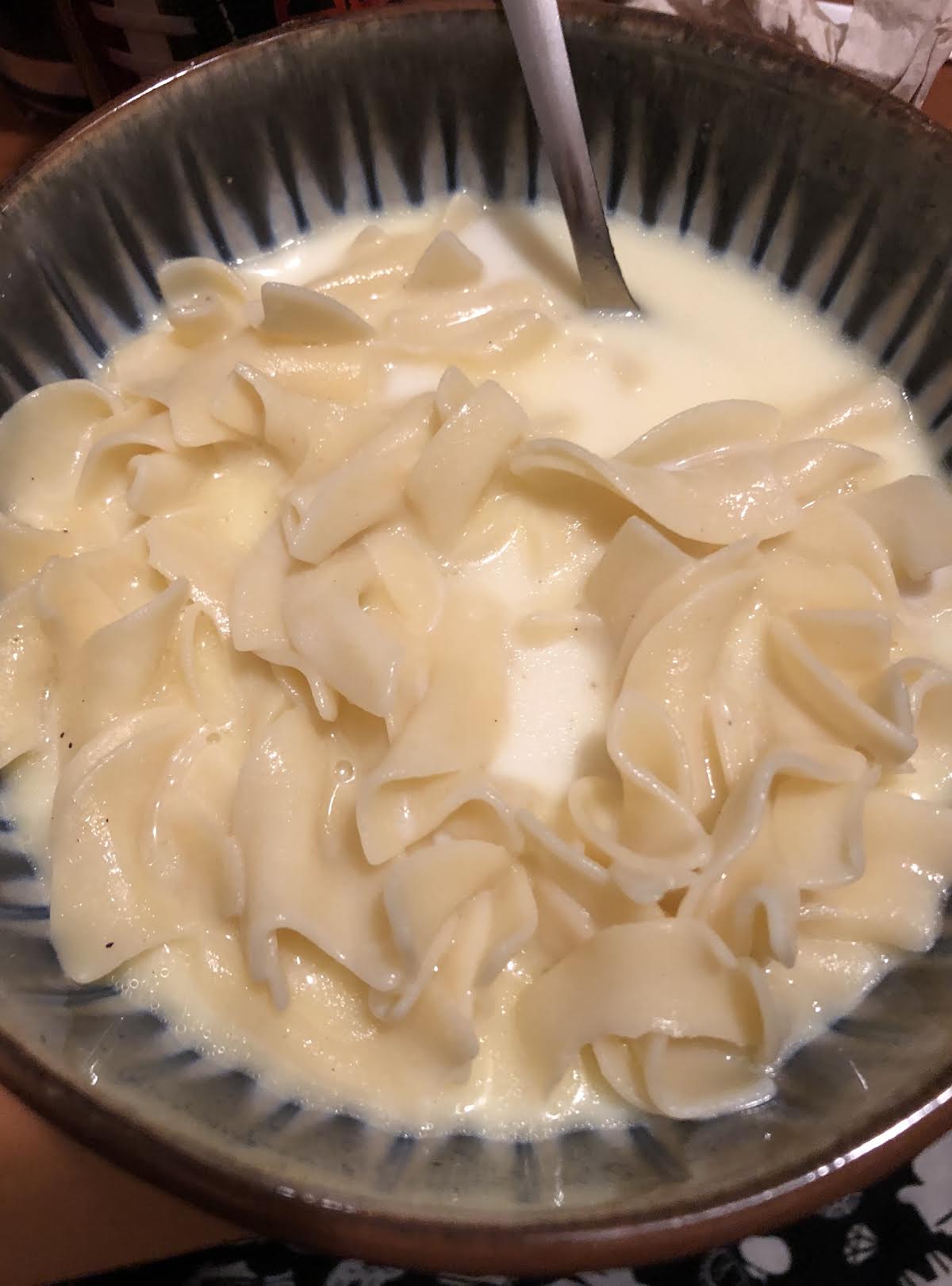 Grandma's Zupa Mleczna Milk Noodle Soup | Just A Pinch Recipes