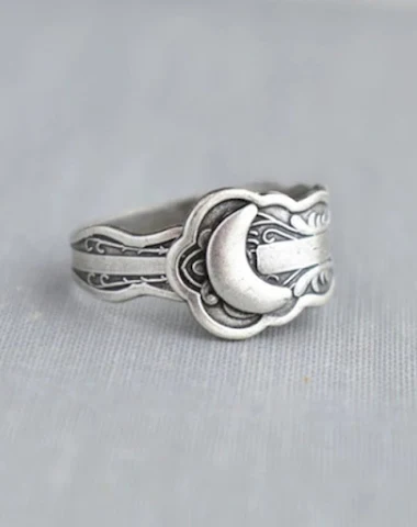 Bague lune pour femmes, mode europé - 3
