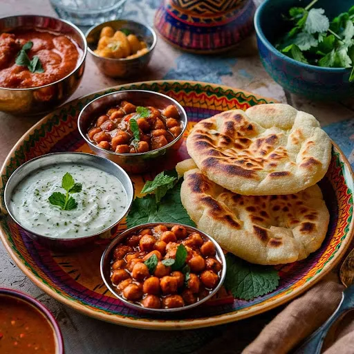 Kulcha (3peas) +chana Chole Chart