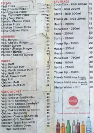 The Bakers Oven menu 1